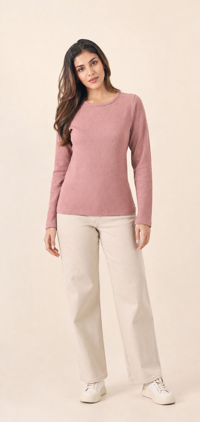 Rose Full-Sleeves T-Shirt